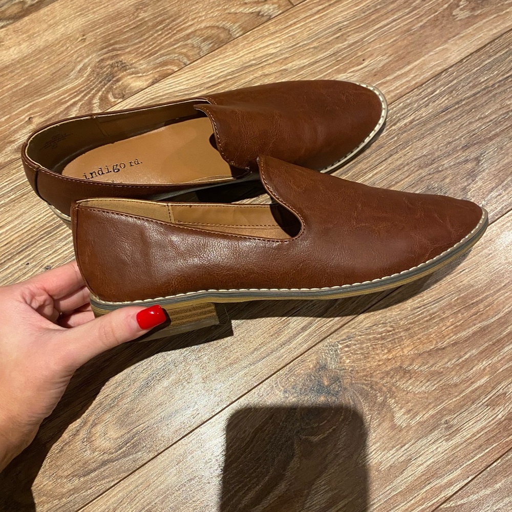 Never Worn Indigo Chestnut Women's Flats